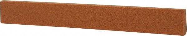 Made in USA - 7/16" Wide x 4" OAL, Aluminum Oxide Sharpening Stone - Oval Tapered, Fine Grade, 320 Grit - Apex Tool & Supply