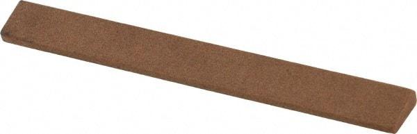 Made in USA - 7/16" Wide x 4" OAL, Aluminum Oxide Sharpening Stone - Oval Tapered, Medium Grade, 220 Grit - Apex Tool & Supply