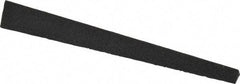 Made in USA - 1/2" Wide x 4" OAL, Aluminum Oxide Sharpening Stone - Triangle Tapered, Medium Grade, 120 Grit - Apex Tool & Supply