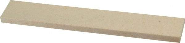 Norton - 120 Grit Aluminum Oxide Rectangular Roughing Stone - Fine Grade, 1" Wide x 6" Long x 1/4" Thick - Apex Tool & Supply