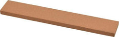 Norton - 180 Grit Aluminum Oxide Rectangular Roughing Stone - Very Fine Grade, 1" Wide x 6" Long x 1/4" Thick - Apex Tool & Supply