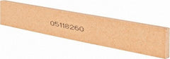 Norton - 120 Grit Aluminum Oxide Rectangular Roughing Stone - Fine Grade, 1" Wide x 8" Long x 1/4" Thick - Apex Tool & Supply