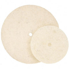 WALTER Surface Technologies - 7" Diam, Unmounted Buffing Wheel - Hook & Loop Felt Disc, High Density Density - Apex Tool & Supply