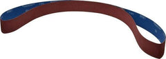 Norton - 2" Wide x 72" OAL, 80 Grit, Ceramic Abrasive Belt - Ceramic, Medium, Coated, Y Weighted Cloth Backing, Series R981 - Apex Tool & Supply