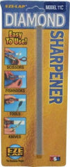 Eze Lap - Coarse, Single End Diamond Hone - 250 Grit, 1/4" Wide x 1/4" High x 6" OAL - Apex Tool & Supply