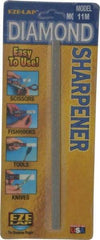 Eze Lap - Medium, Single End Diamond Hone - 400 Grit, 1/4" Wide x 1/4" High x 6" OAL - Apex Tool & Supply