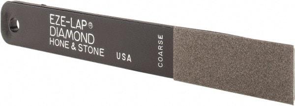 Eze Lap - Coarse, 2" Length of Cut, Single End Diamond Hone - 250 Grit, 3/4" Wide x 3/16" High - Apex Tool & Supply