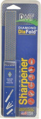 DMT - Coarse Grade, Diamond Whetstone Sharpener - 325 Grit, 45 Micron, Diamond Area 4.3" Long x 1" Wide, 9-1/2" Open Length, 5" Closed Length - Apex Tool & Supply