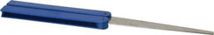 DMT - 9-1/2" OAL Coarse Flat Sharpener Diamond File - 3/4" Wide x 1/16" Thick, 4 LOC, Blue, 325 Grit - Apex Tool & Supply