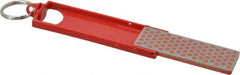 DMT - Fine Grade, Diamond Whetsone Sharpener - 25 Micron, Diamond Area 2-3/4" Long x 15/16" Wide, 5-1/2" Open Length, 2-11/16" Closed Length - Apex Tool & Supply