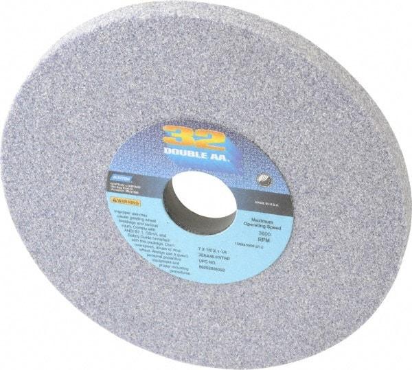 Norton - 7" Diam x 1-1/4" Hole x 1/2" Thick, H Hardness, 46 Grit Surface Grinding Wheel - Aluminum Oxide, Type 1, Coarse Grade, 3,600 Max RPM, Vitrified Bond, No Recess - Apex Tool & Supply