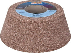 Norton - 4" Diam, 1-1/4" Hole Size, 1-1/2" Overall Thickness, 60 Grit, Type 11 Tool & Cutter Grinding Wheel - Medium Grade, Aluminum Oxide, J Hardness, Vitrified Bond, 5,730 RPM - Apex Tool & Supply