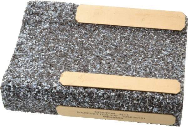 Norton - 5" Wide x 6" High x 1-1/2" Thick Grinding Segment - 30 Grit, Hardness F, Blue Print No. ME20579 - Apex Tool & Supply