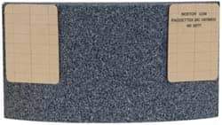 Norton - 11-1/4" Wide x 6" High x 2-1/4" Thick Grinding Segment - 30 Grit, Hardness G, Blue Print No. ME30777 - Apex Tool & Supply