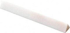 Norton - 3" Long x 3/8" Wide x 3/8" Thick, Novaculite Sharpening Stone - Triangle, Ultra Fine Grade - Apex Tool & Supply