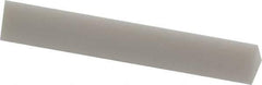 Norton - 3" Long x 1/2" Wide x 1/2" Thick, Novaculite Sharpening Stone - Triangle, Ultra Fine Grade - Apex Tool & Supply