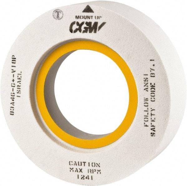 Camel Grinding Wheels - 18" Diam x 8" Hole x 2" Thick, H Hardness, 46 Grit Surface Grinding Wheel - Aluminum Oxide, Type 7, Medium Grade, Vitrified Bond, Two-Side Recess - Apex Tool & Supply