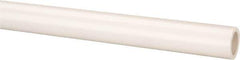 Made in USA - 1/2" Pipe, 5' Long PVC Unthreaded Plastic Pipe Nipple - 600 Max psi, 0.608" ID x 0.84" OD, Schedule 40, White - Apex Tool & Supply