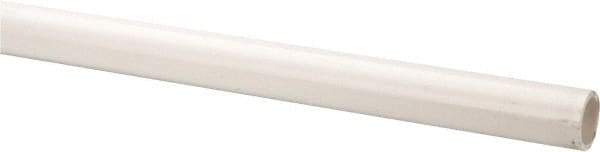 Made in USA - 1" Pipe, 5' Long PVC Unthreaded Plastic Pipe Nipple - 450 Max psi, 1.03" ID x 1.315" OD, Schedule 40, White - Apex Tool & Supply