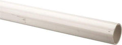 Made in USA - 2" Pipe, 5' Long PVC Unthreaded Plastic Pipe Nipple - 280 Max psi, 2.05" ID x 2-3/8" OD, Schedule 40, White - Apex Tool & Supply