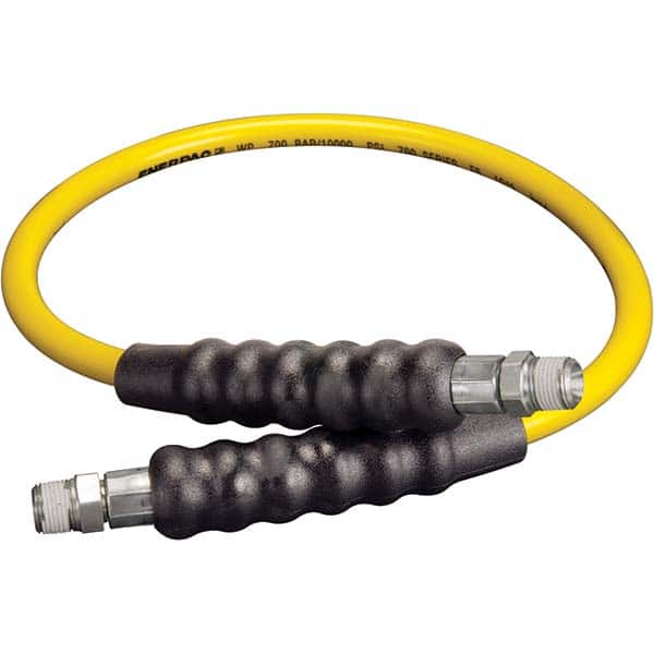 Enerpac - Hydraulic Pump Hose Inside Diameter (Inch): 0.25 Hose Length (Feet): 3.00 - Apex Tool & Supply
