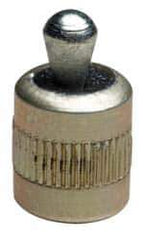 Vlier - 1/4" Body Diam, 0.3" Body Length, 0.11" Nose Diam, 0.16" Nose Length, Spring Locating Pin - 2.2 Lb Final End Force, Aluminum Body, Alloy Steel Nose - Apex Tool & Supply