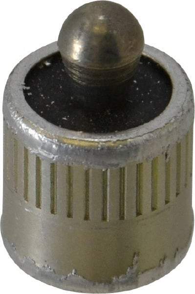 Vlier - 7/16" Body Diam, 0.45" Body Length, 0.2" Nose Diam, 0.24" Nose Length, Spring Locating Pin - 4.5 Lb Final End Force, Aluminum Body, Alloy Steel Nose - Apex Tool & Supply