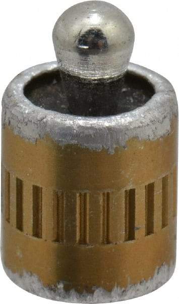 Vlier - 1/4" Body Diam, 0.3" Body Length, 0.11" Nose Diam, 0.16" Nose Length, Spring Locating Pin - 4.5 Lb Final End Force, Aluminum Body, Alloy Steel Nose - Apex Tool & Supply