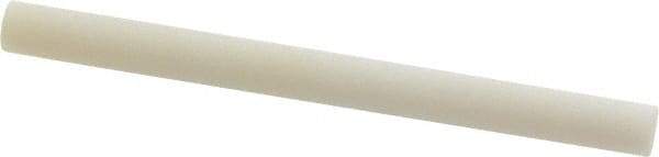 Norton - 3" Long x 1/4" Diam x 1/4" Thick, Novaculite Sharpening Stone - Round, Ultra Fine Grade - Apex Tool & Supply