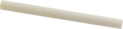 Norton - 3" Long x 1/4" Diam x 1/4" Thick, Novaculite Sharpening Stone - Round, Ultra Fine Grade - Apex Tool & Supply