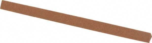 Norton - 4" Long x 1/4" Wide x 1/4" Thick, Aluminum Oxide Sharpening Stone - Triangle, Medium Grade - Apex Tool & Supply