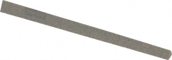 Norton - 4" Long x 1/4" Wide x 1/4" Thick, Aluminum Oxide Sharpening Stone - Triangle, Coarse Grade - Apex Tool & Supply