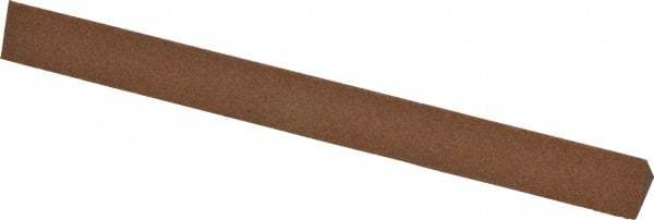 Norton - 4" Long x 3/8" Wide x 3/8" Thick, Aluminum Oxide Sharpening Stone - Triangle, Medium Grade - Apex Tool & Supply