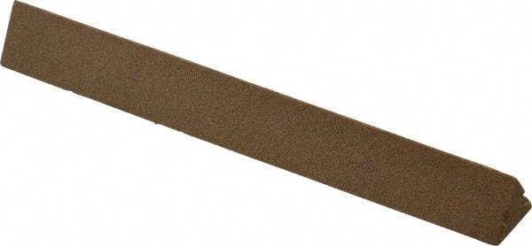 Norton - 4" Long x 1/2" Wide x 1/2" Thick, Aluminum Oxide Sharpening Stone - Triangle, Medium Grade - Apex Tool & Supply