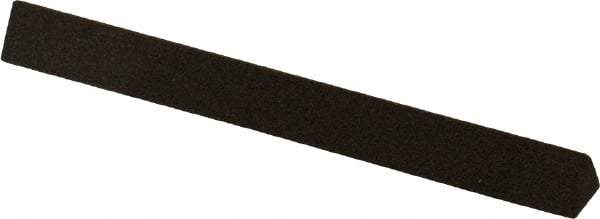 Norton - 4" Long x 3/8" Wide x 3/8" Thick, Aluminum Oxide Sharpening Stone - Triangle, Coarse Grade - Apex Tool & Supply