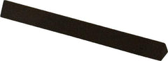 Norton - 4" Long x 3/8" Wide x 3/8" Thick, Aluminum Oxide Sharpening Stone - Triangle, Coarse Grade - Apex Tool & Supply