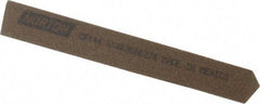 Norton - 4" Long x 1/2" Wide x 1/2" Thick, Aluminum Oxide Sharpening Stone - Triangle, Coarse Grade - Apex Tool & Supply