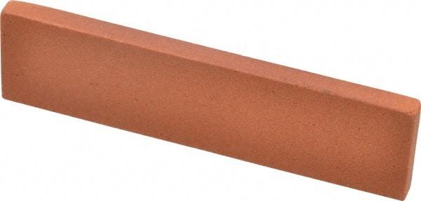 Norton - 4" Long x 1" Wide x 1/4" Thick, Aluminum Oxide Sharpening Stone - Rectangle, Fine Grade - Apex Tool & Supply