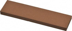 Norton - 4" Long x 1" Wide x 1/4" Thick, Aluminum Oxide Sharpening Stone - Rectangle, Medium Grade - Apex Tool & Supply