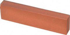 Norton - 4" Long x 1" Wide x 1/2" Thick, Aluminum Oxide Sharpening Stone - Rectangle, Fine Grade - Apex Tool & Supply