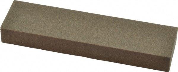 Norton - 4" Long x 1" Wide x 1/2" Thick, Aluminum Oxide Sharpening Stone - Rectangle, Coarse Grade - Apex Tool & Supply