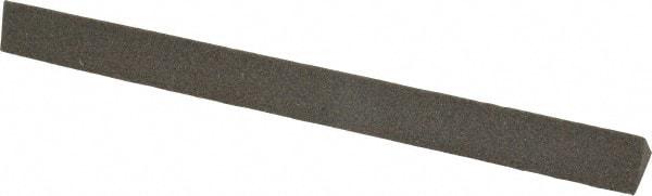 Norton - 6" Long x 1/2" Wide x 1/2" Thick, Aluminum Oxide Sharpening Stone - Triangle, Coarse Grade - Apex Tool & Supply