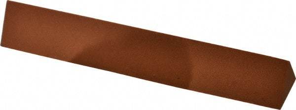 Norton - 6" Long x 1" Wide x 1" Thick, Aluminum Oxide Sharpening Stone - Triangle, Fine Grade - Apex Tool & Supply