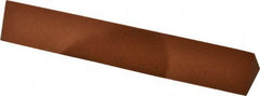 Norton - 6" Long x 1" Wide x 1" Thick, Aluminum Oxide Sharpening Stone - Triangle, Fine Grade - Apex Tool & Supply
