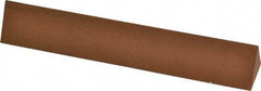 Norton - 6" Long x 1" Wide x 1" Thick, Aluminum Oxide Sharpening Stone - Triangle, Medium Grade - Apex Tool & Supply