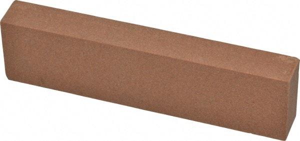 Norton - 4" Long x 1" Wide x 1/2" Thick, Aluminum Oxide Sharpening Stone - Rectangle, Medium Grade - Apex Tool & Supply