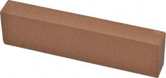 Norton - 4" Long x 1" Wide x 1/2" Thick, Aluminum Oxide Sharpening Stone - Rectangle, Medium Grade - Apex Tool & Supply