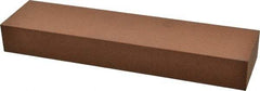 Norton - 8" Long x 2" Wide x 1" Thick, Aluminum Oxide Sharpening Stone - Rectangle, Medium Grade - Apex Tool & Supply