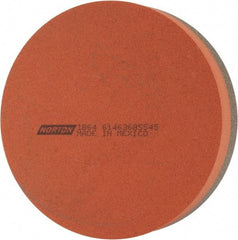 Norton - 4" Diam x 1" Thick, Aluminum Oxide Sharpening Stone - Round, Coarse, Fine Grade - Apex Tool & Supply