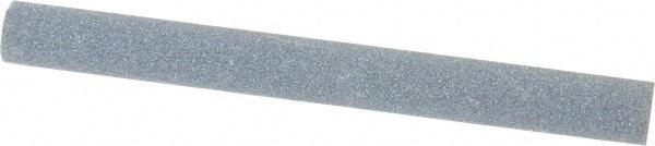Norton - 4" Long x 3/8" Diam x 3/8" Thick, Silicon Carbide Sharpening Stone - Round, Medium Grade - Apex Tool & Supply